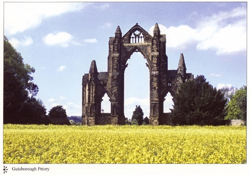 Guisborough Priory Postcards (NB: Large 7" x 5" Size)